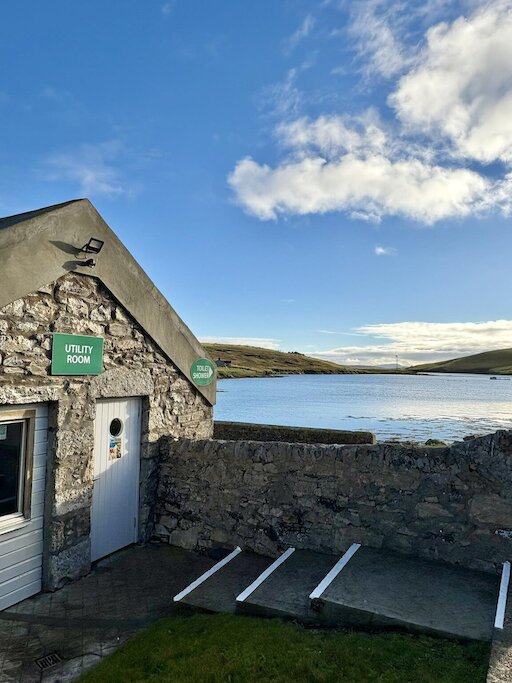 Our campers utility, showers and toilets. Utility & Toilet Block