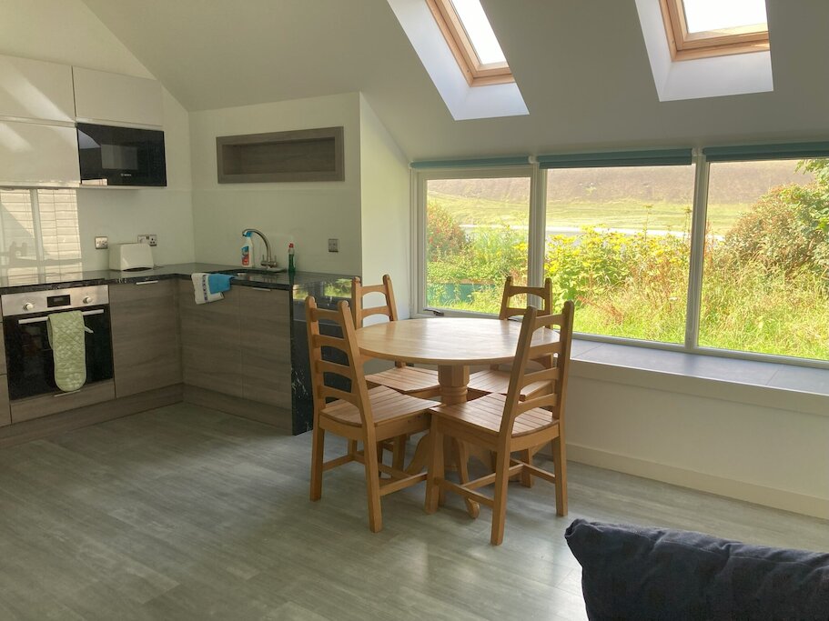 Kitchen, dining and living area of annexe
