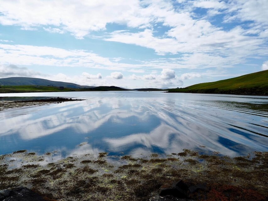 View of voe below cottage Sea view
