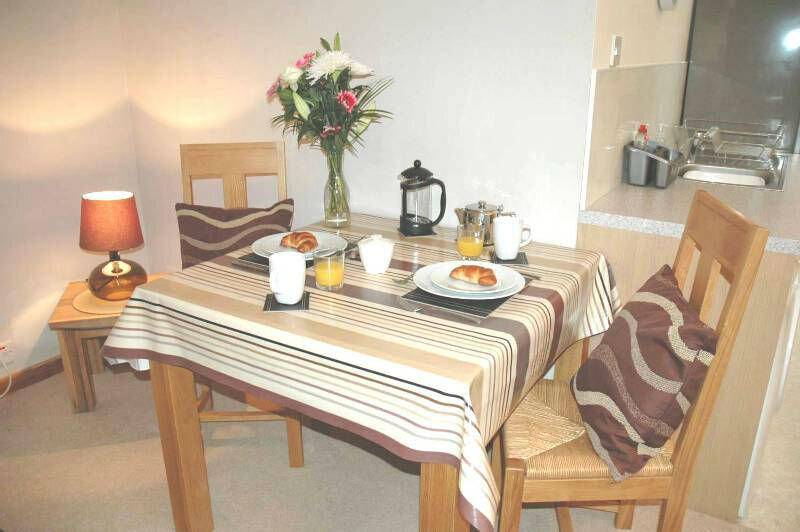 Solid oak dining table