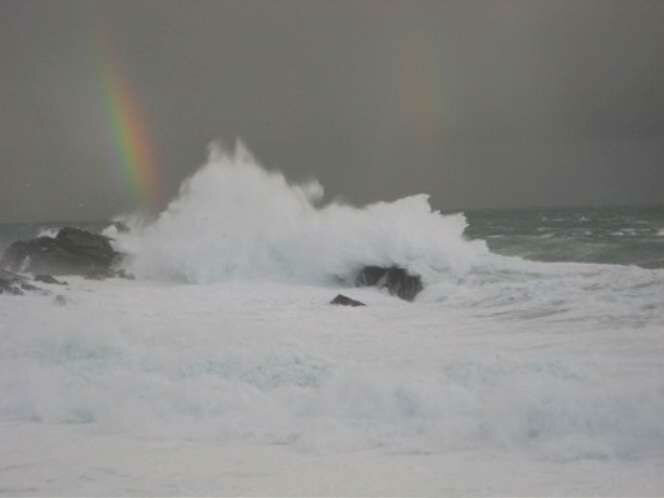 Rough seas and amazing skies