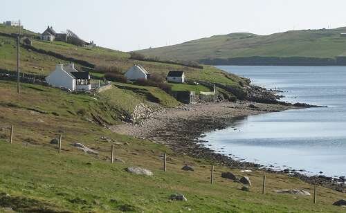 Lodge and Sandsound Voe