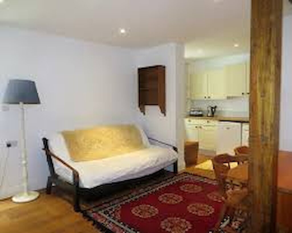 Living Area inside the Weaving Shed Apartment