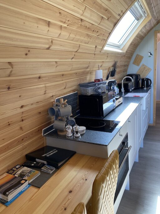 Well stocked kitchenettes